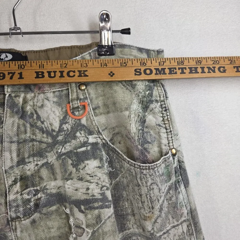 Mossy Oak Pants Mens 36x34 Green Hunting Country Camo Pockets Woodlands Y2k 2000